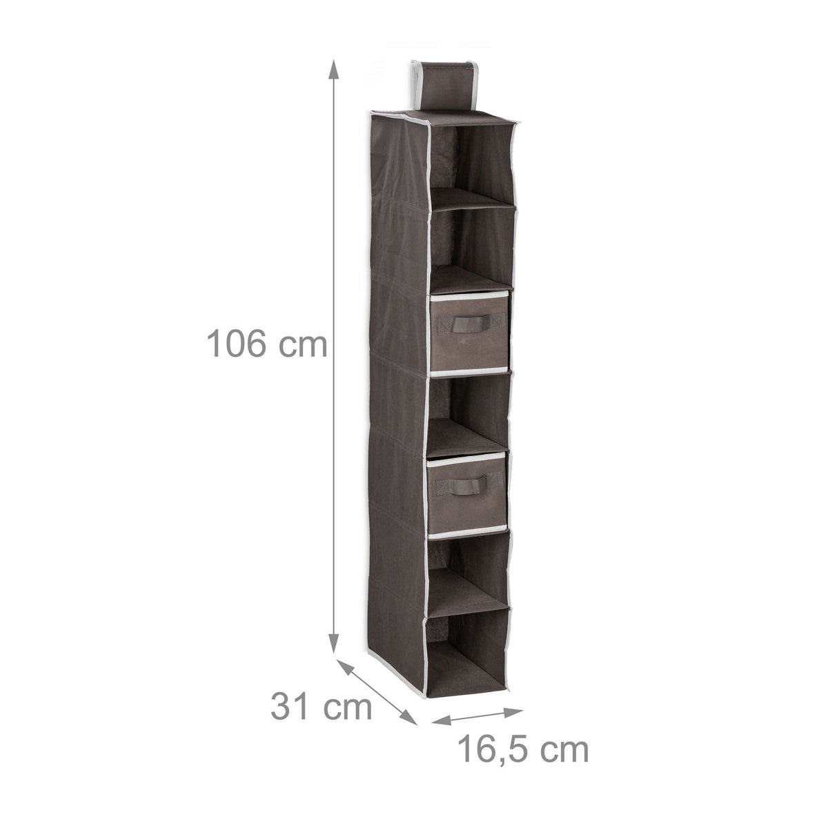 Hanging shelf Wardrobe 7 compartments
