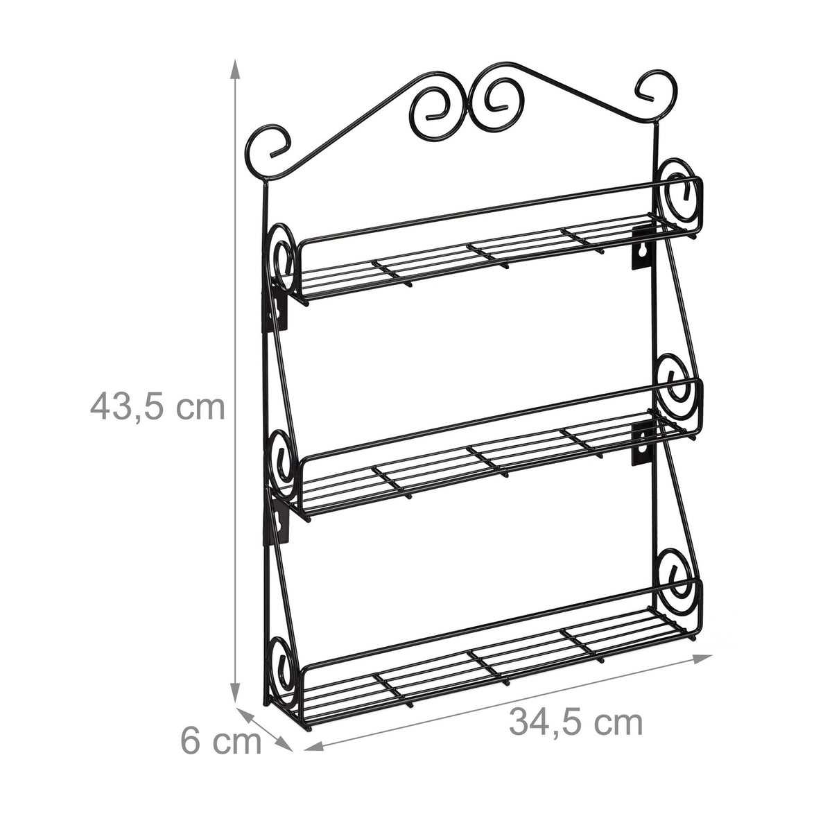 Hanging spice rack