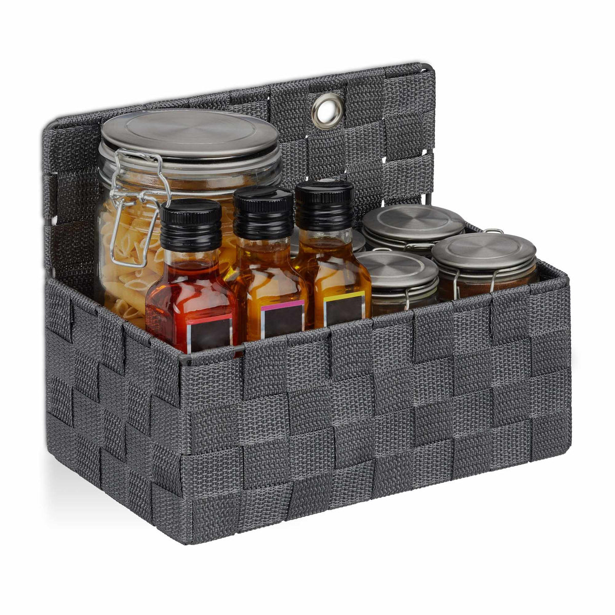 Hanging storage basket