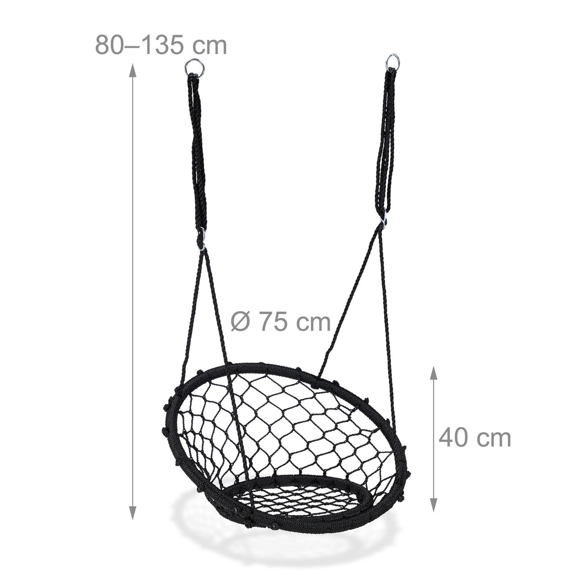 Hanging swing black
