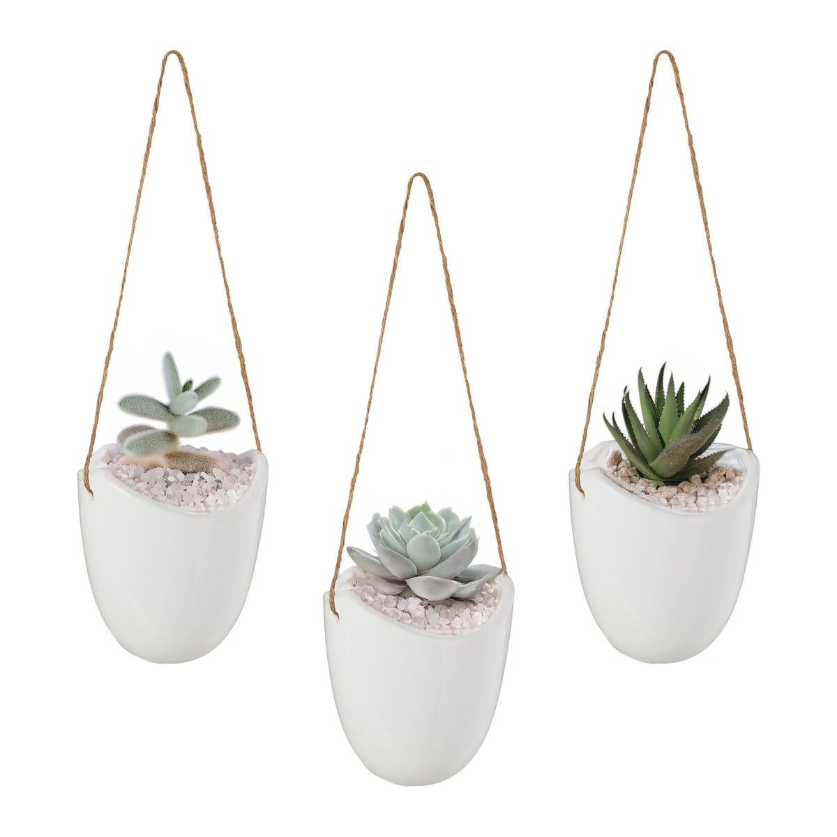Hanging wall vase - set of 3