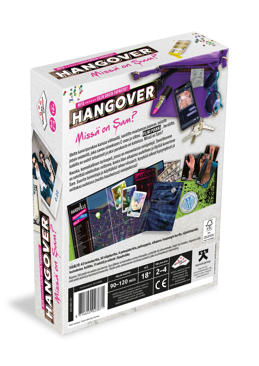 Hangover Party Game, Story-Driven, 1-4 Players, 90 Min