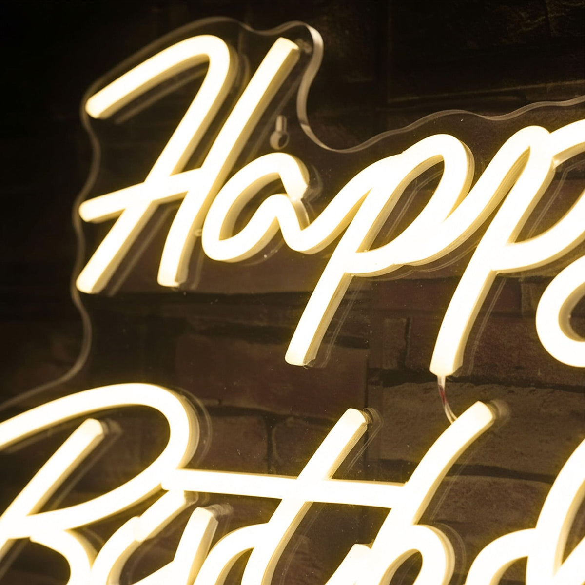 Happy Birthday LED Sign – Acrylic, USB Powered