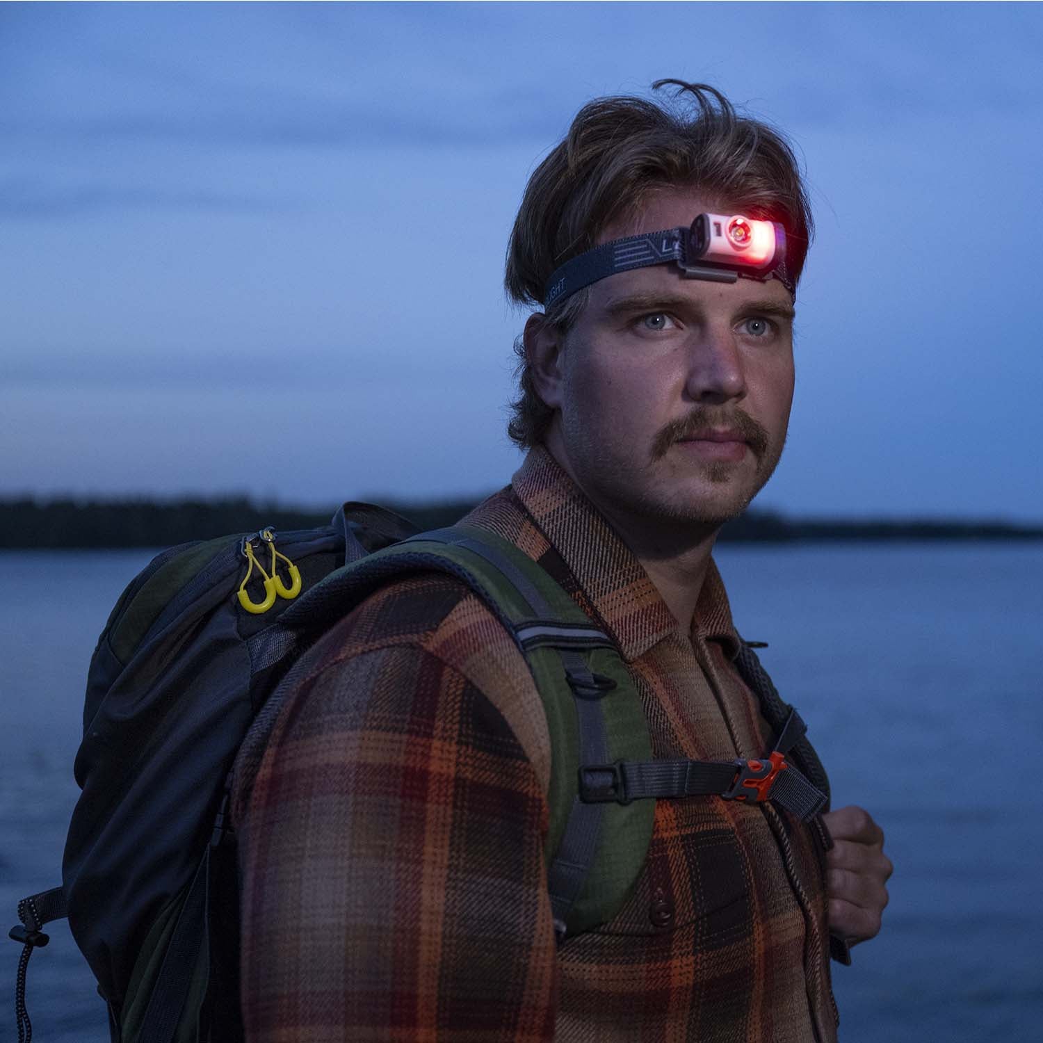 Headlamp with Motion Sensor, Rechargeable, 100 lm, IPX4