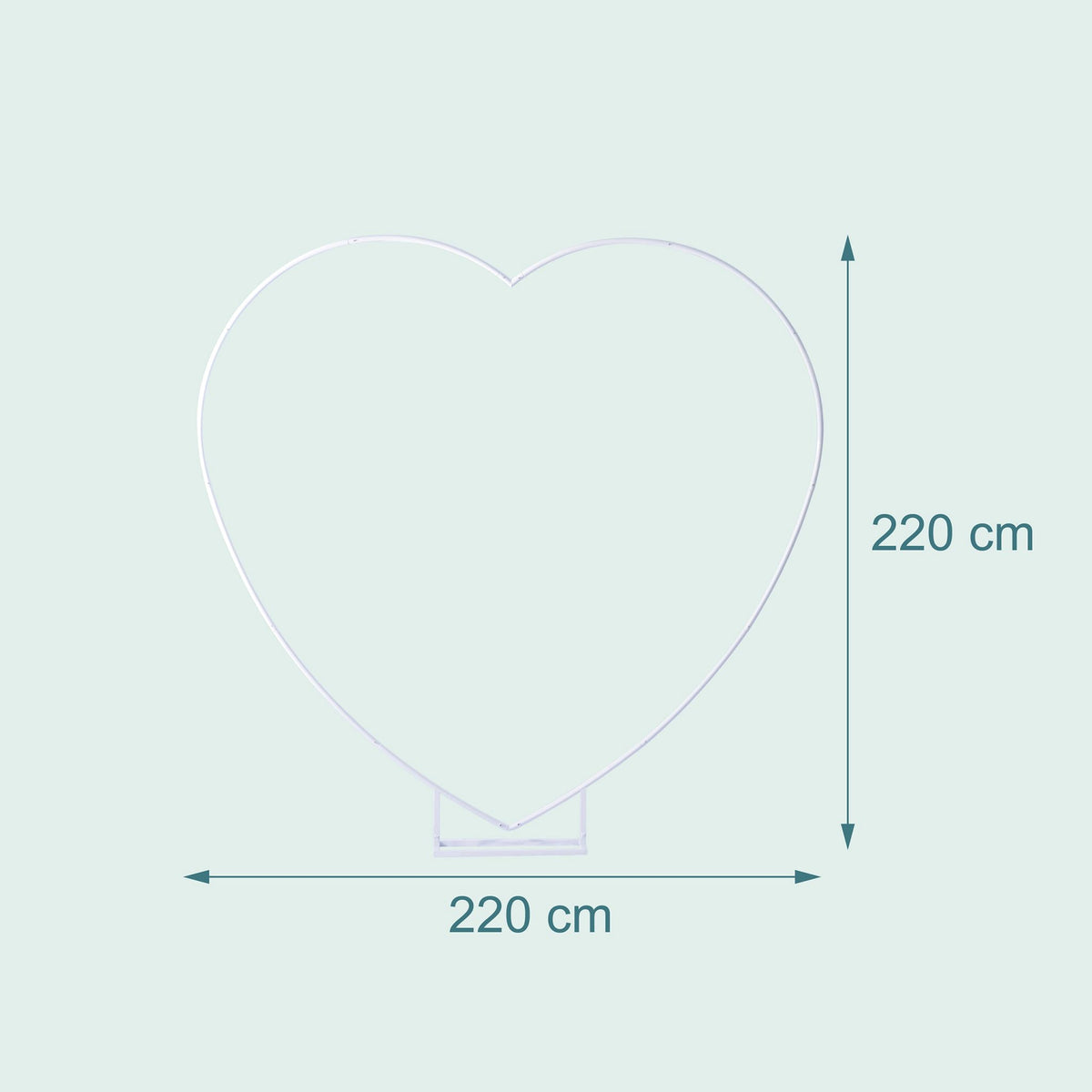 Heart Balloon Arch Frame – Interlocking, Indoor Outdoor