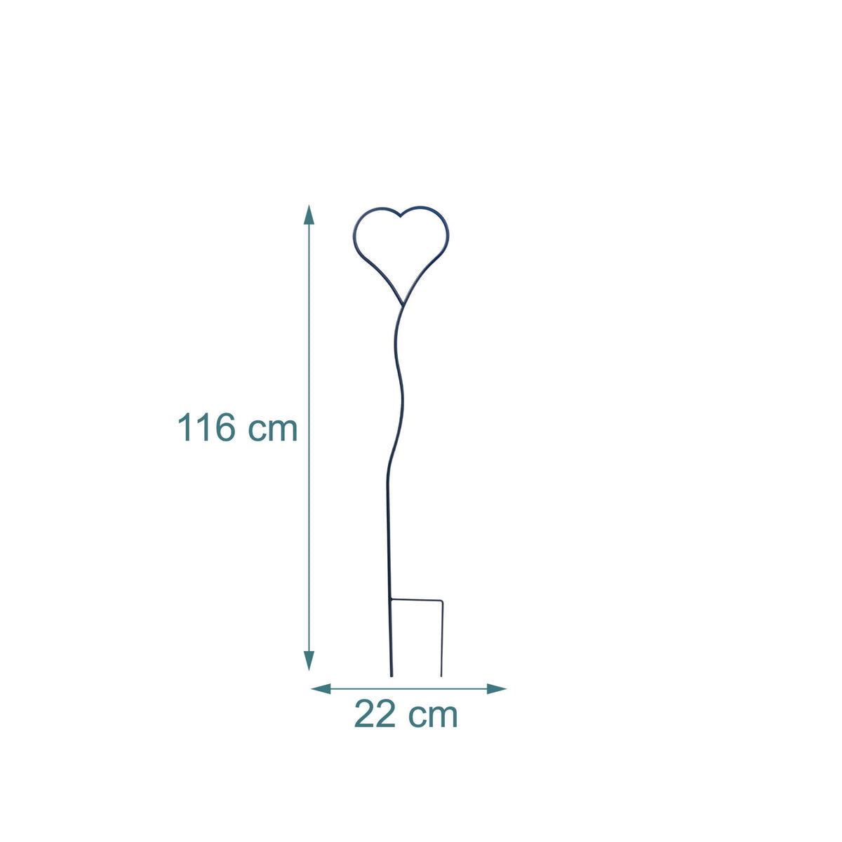 Heart-Shaped Garden Trellis Set for Climbing Plants