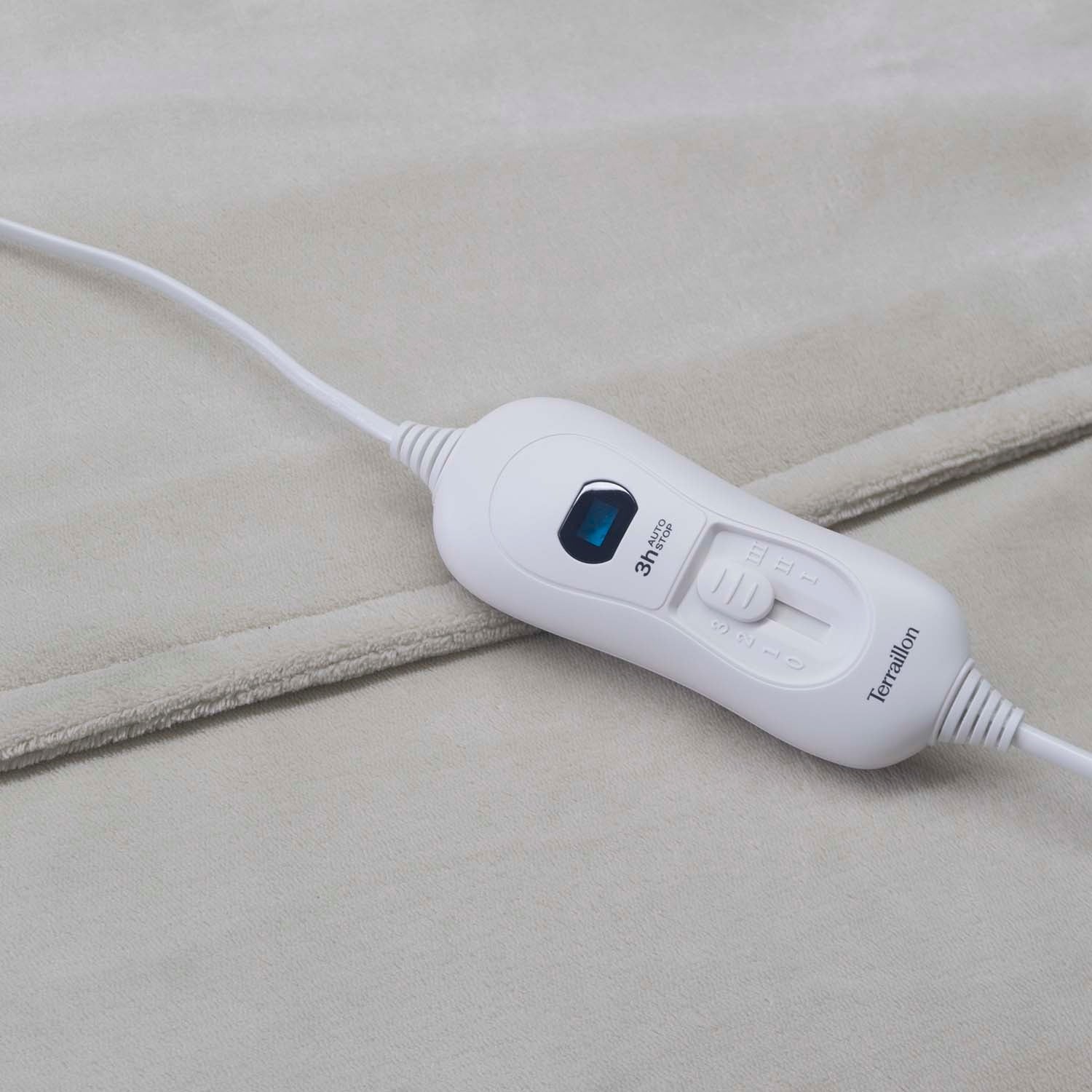 Heated Blanket 160x120cm Light Grey