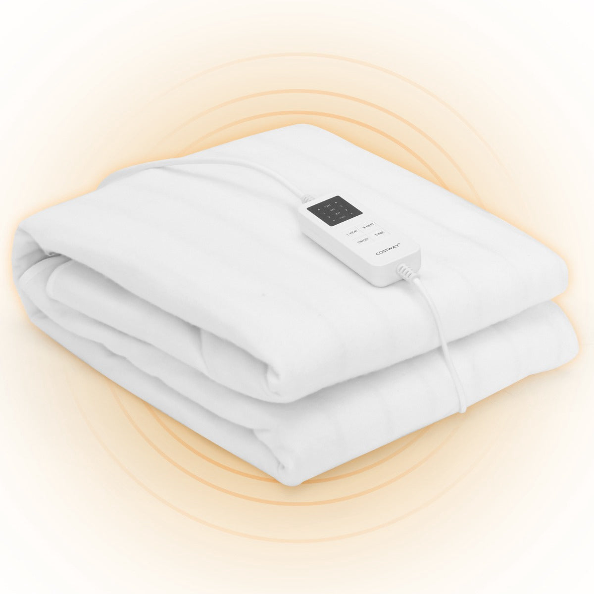Heated Mattress Topper 160 x 140 cm, Dual Control, Timer