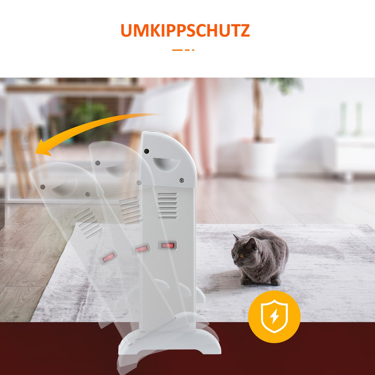 Heater Fan Heater 2000W Electric Heater With 3 Levels Warm 24 Hour Timer Heater Heat Metal Plastic White 58.5 X 20 X 43 Cm
