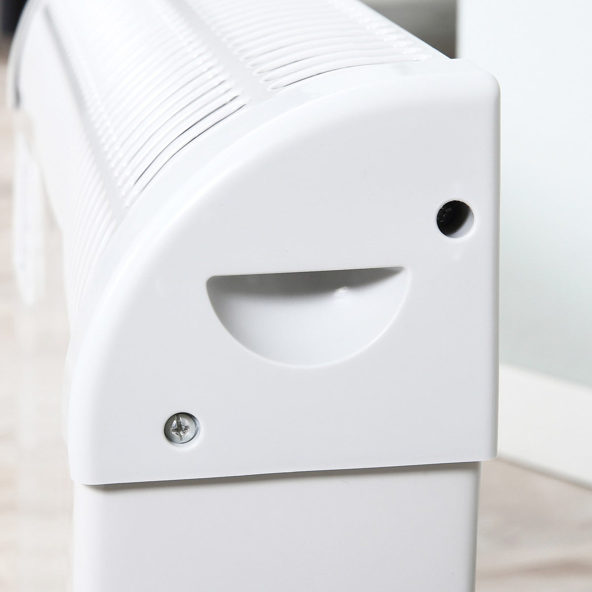 Heater Fan Heater 2000W Electric Heater With 3 Levels Warm 24 Hour Timer Heater Heat Metal Plastic White 58.5 X 20 X 43 Cm