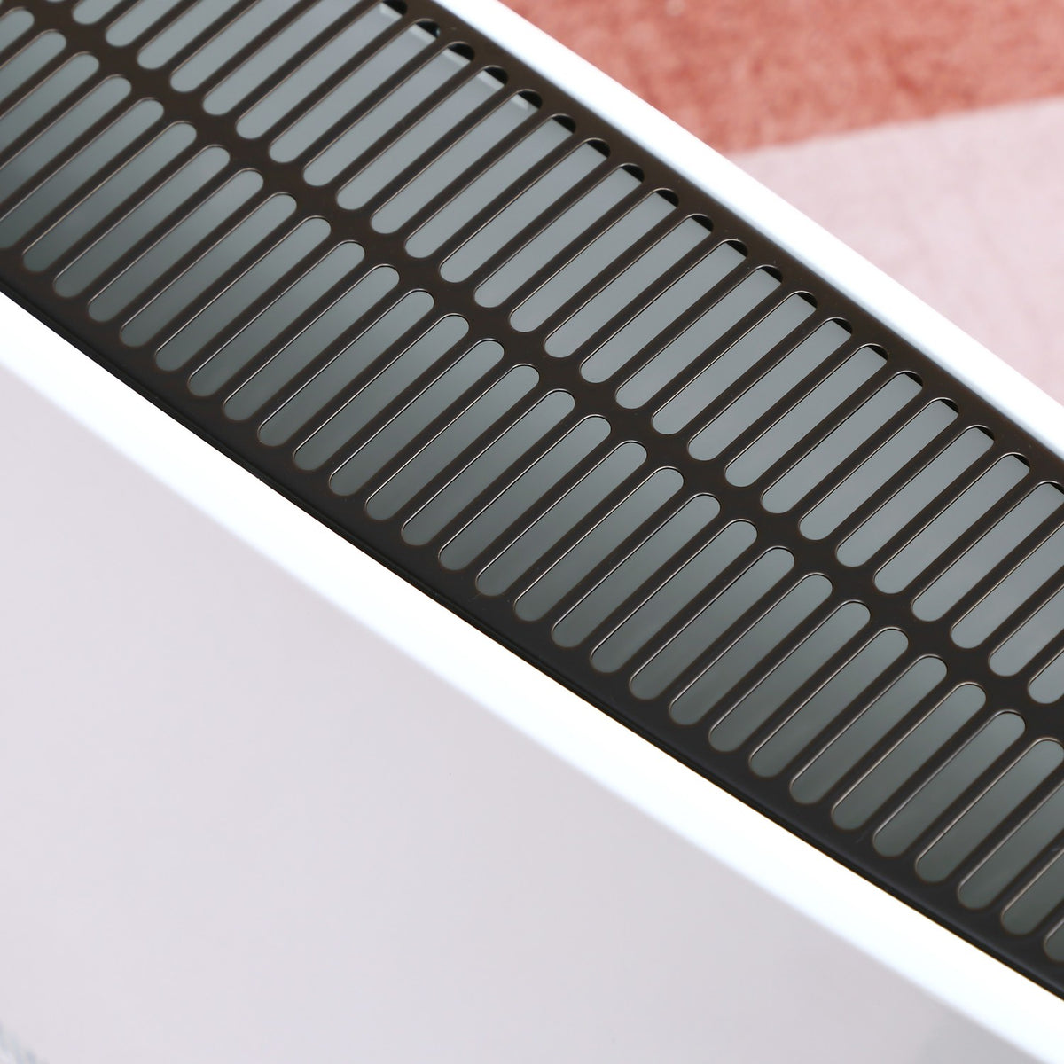Heater Fan Heater 2180 W Electric Heater with LED Light 3 Levels Warm 24 Hour Timer Steel White 60 x 18.5 x 39.5 cm for efficient heat
