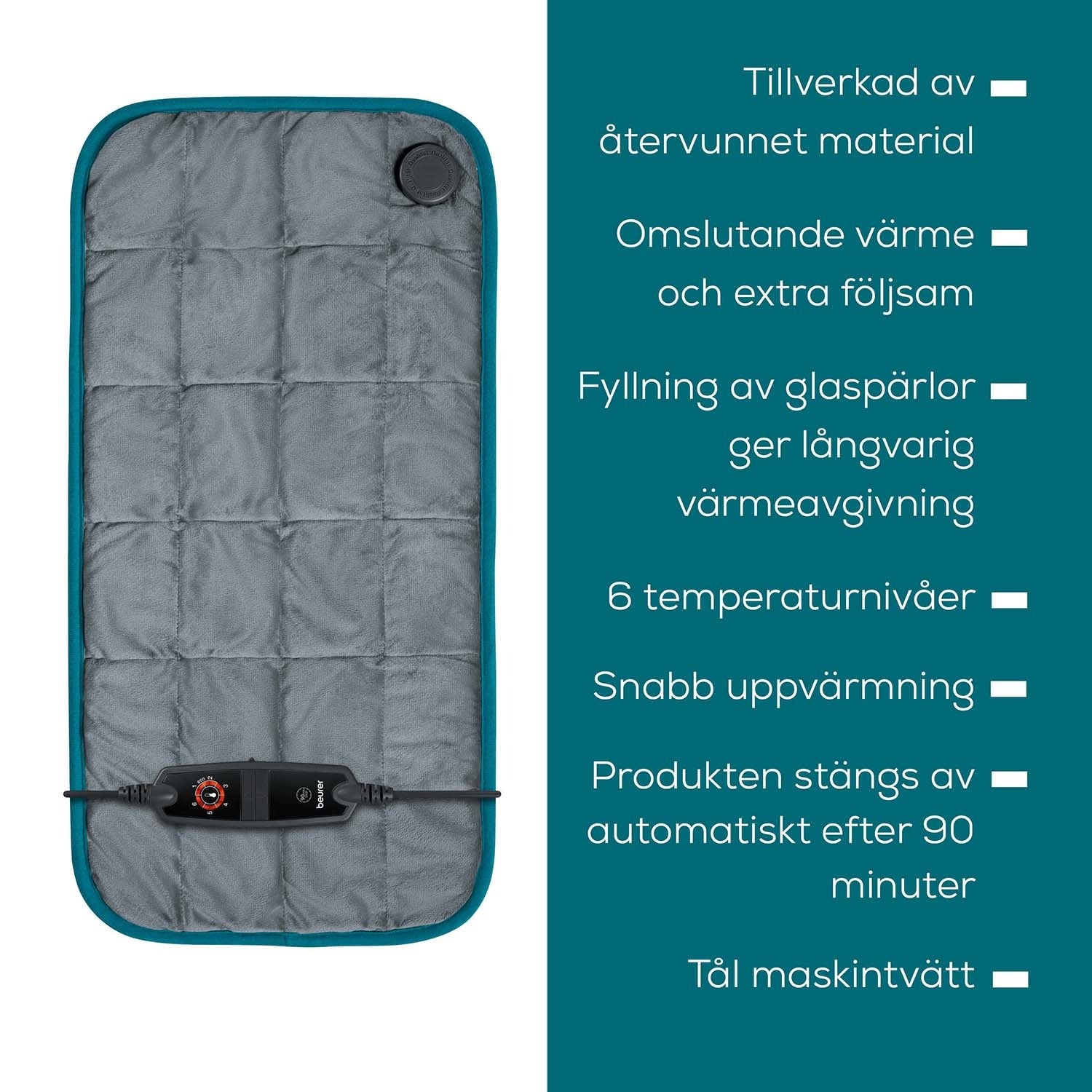 Heating Pad, Eco-Friendly, 145W, Green