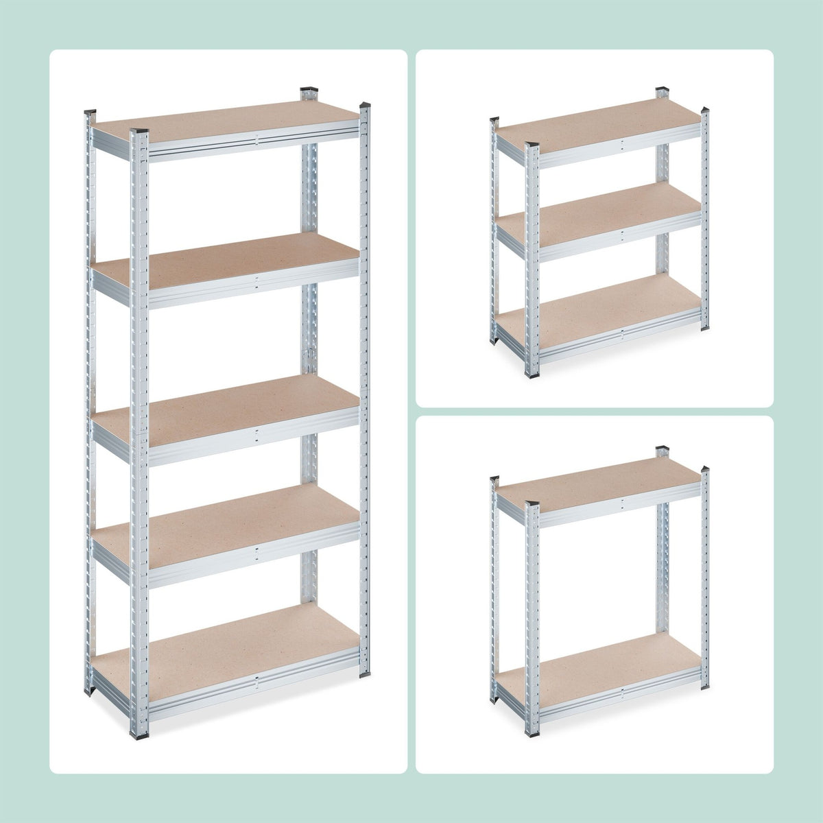 Heavy Duty 5-Tier Shelving Unit, 150x70x30 cm
