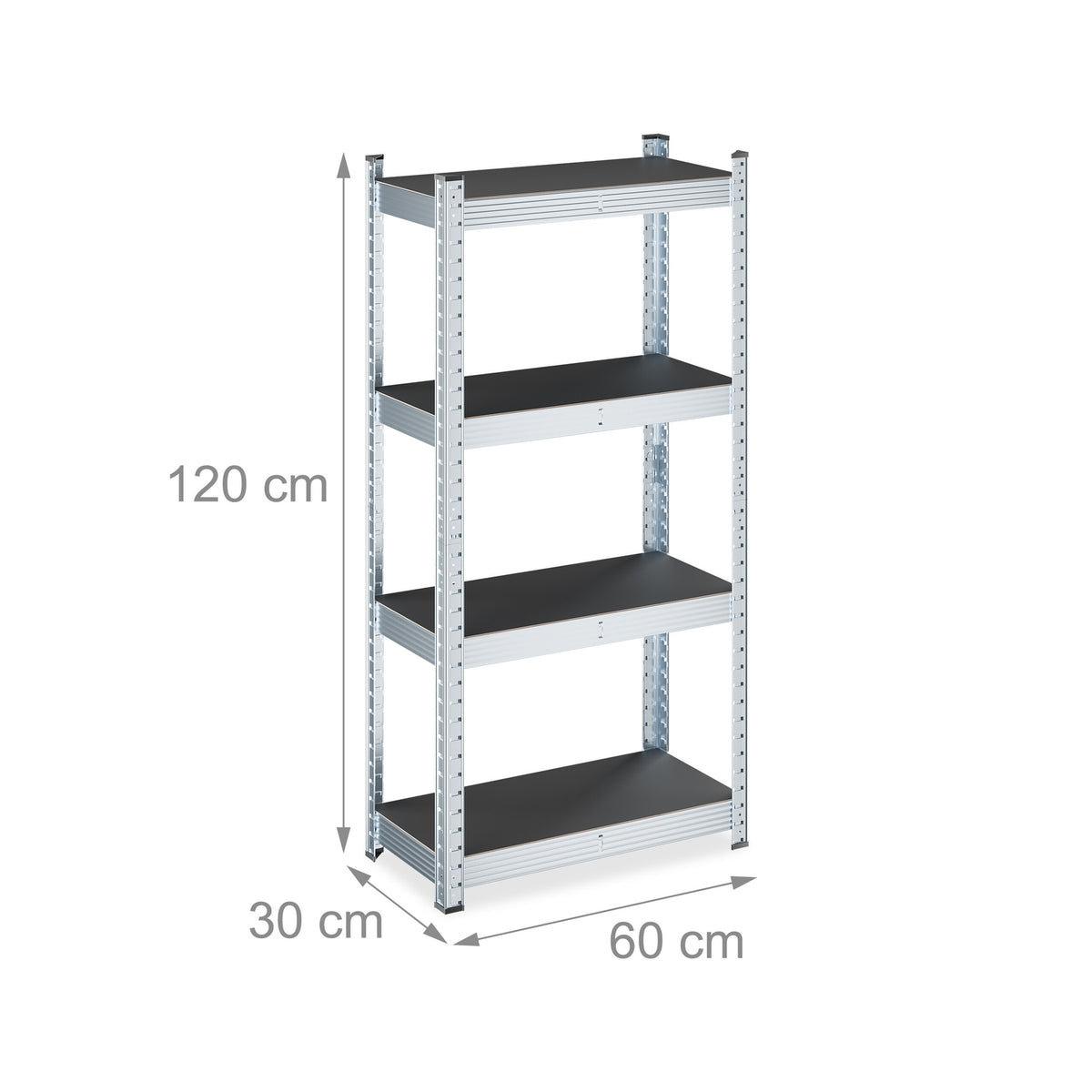 Heavy Duty Galvanised Metal Shelving Unit, Adjustable