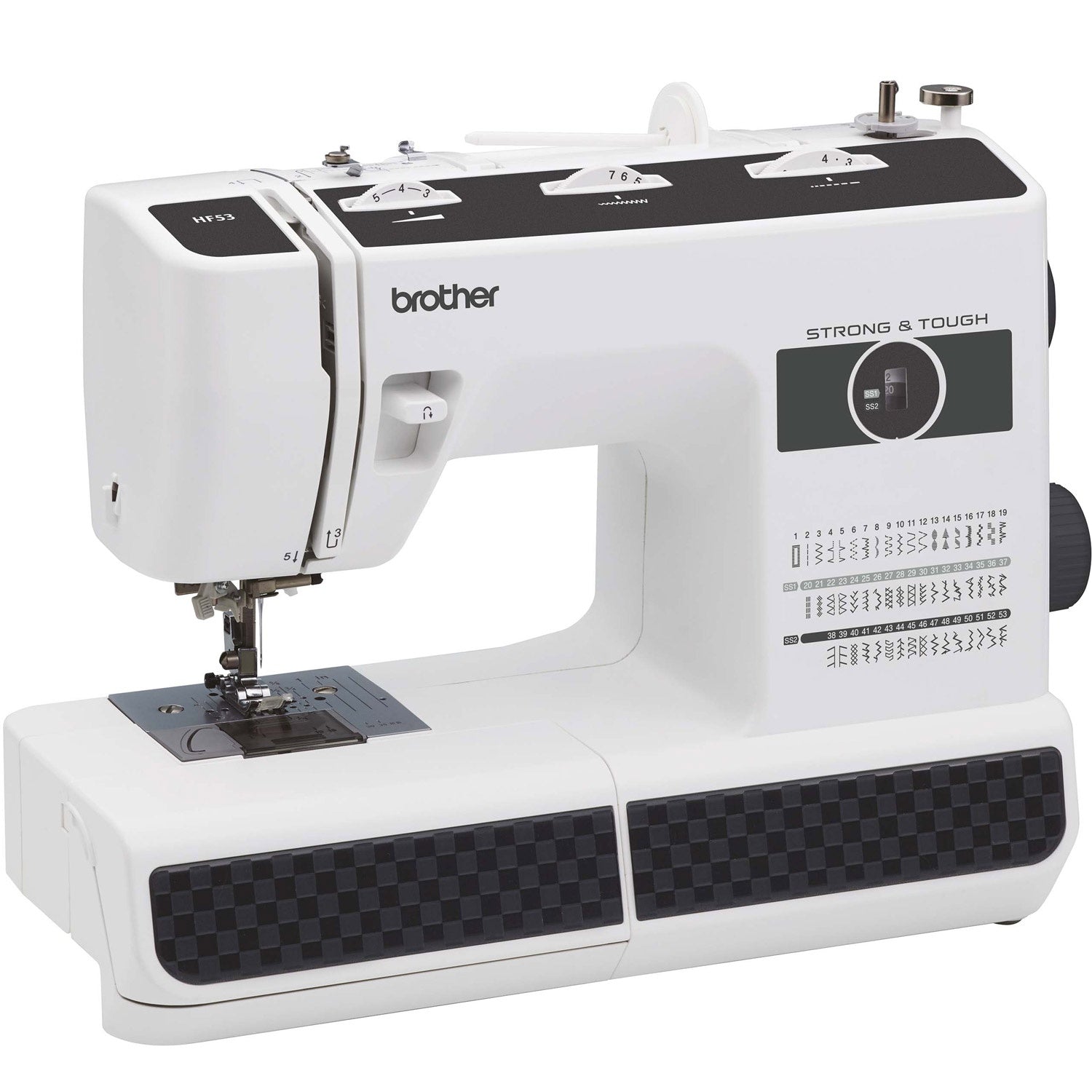 Heavy-Duty Sewing Machine with Extension Table, 53 Stitches