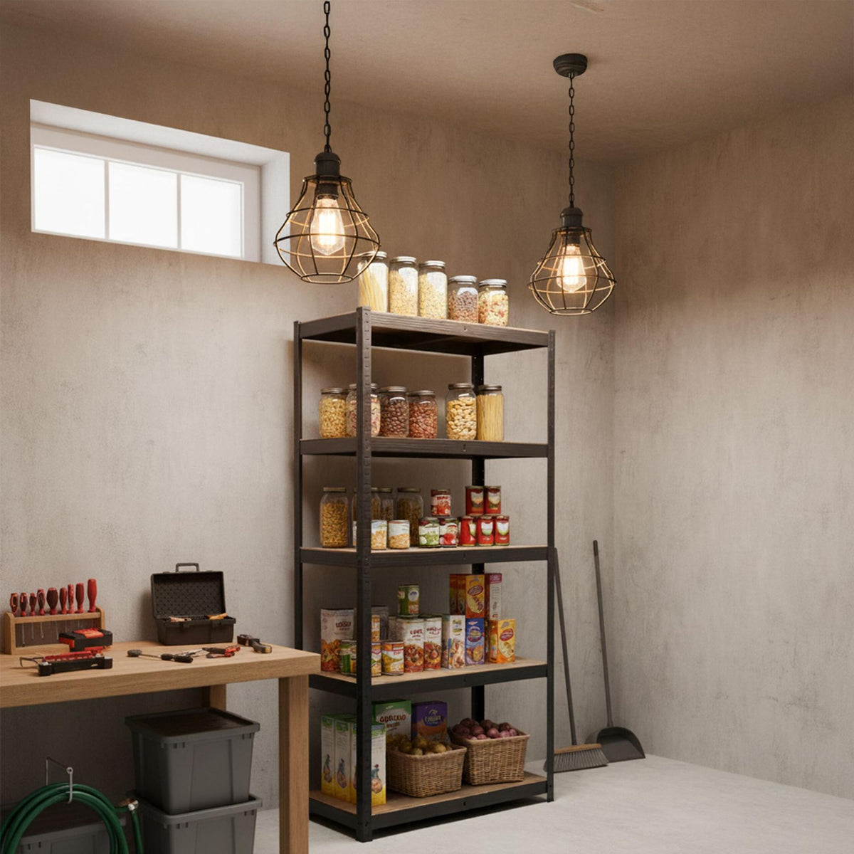 Heavy-Duty Shelving Unit, 5 Shelves, 875 kg Capacity