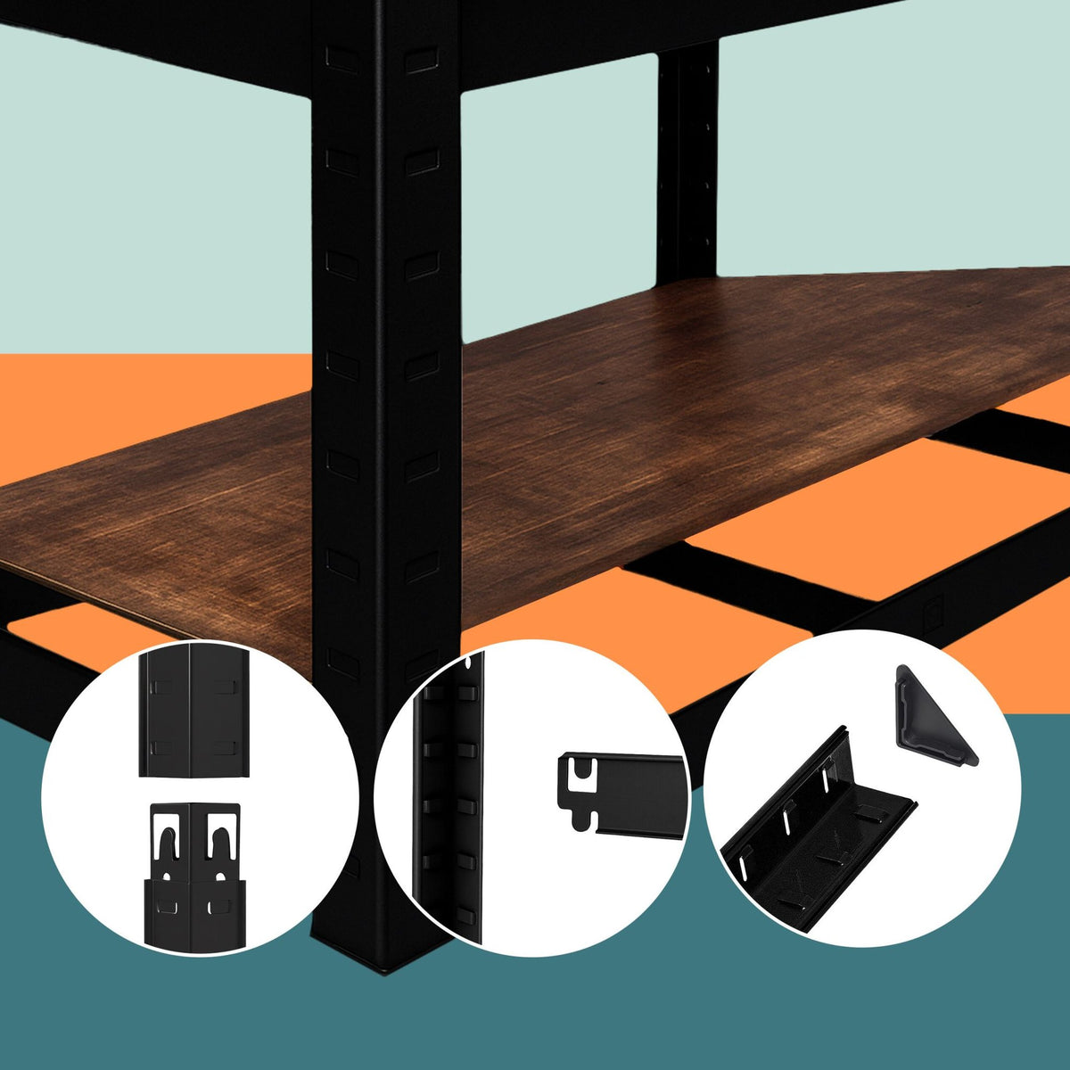 Heavy-Duty Shelving Unit, 5 Shelves, 875 kg Capacity