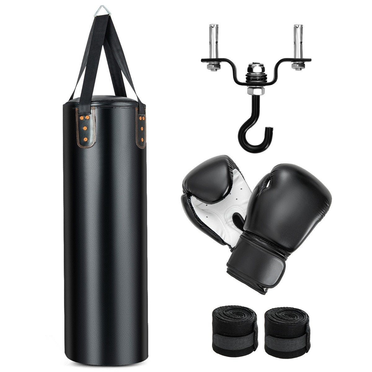 Heavy Punching Bag for Adults 4 in 1 Hanging Punching Bag with 12OZ Boxing Gloves