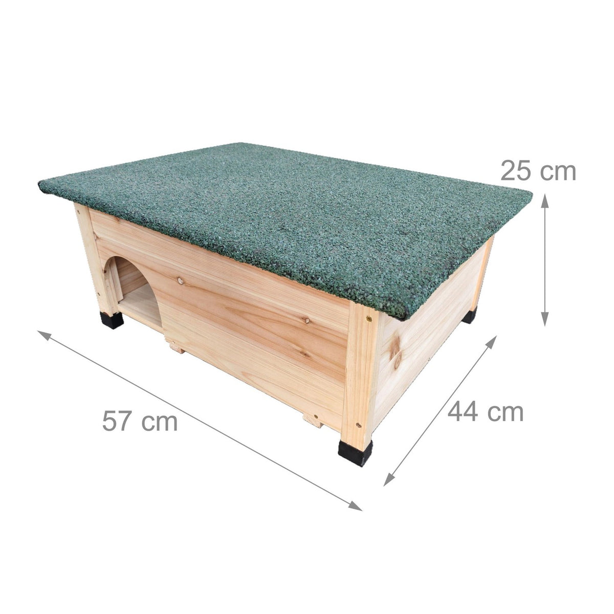 Hedgehog House, Weatherproof Roof, Cat-Proof Entrance