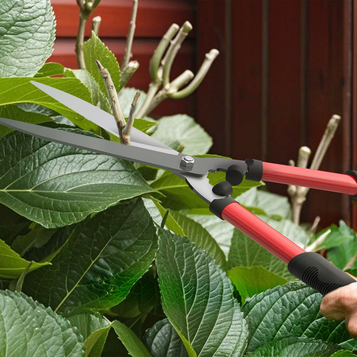 Hedge trimmer set 3-piece garden shears pruning shears with steel blades, handle