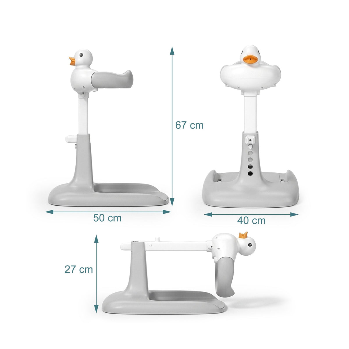 Height-Adjustable Baby Bath Stand with Shower Head Holder