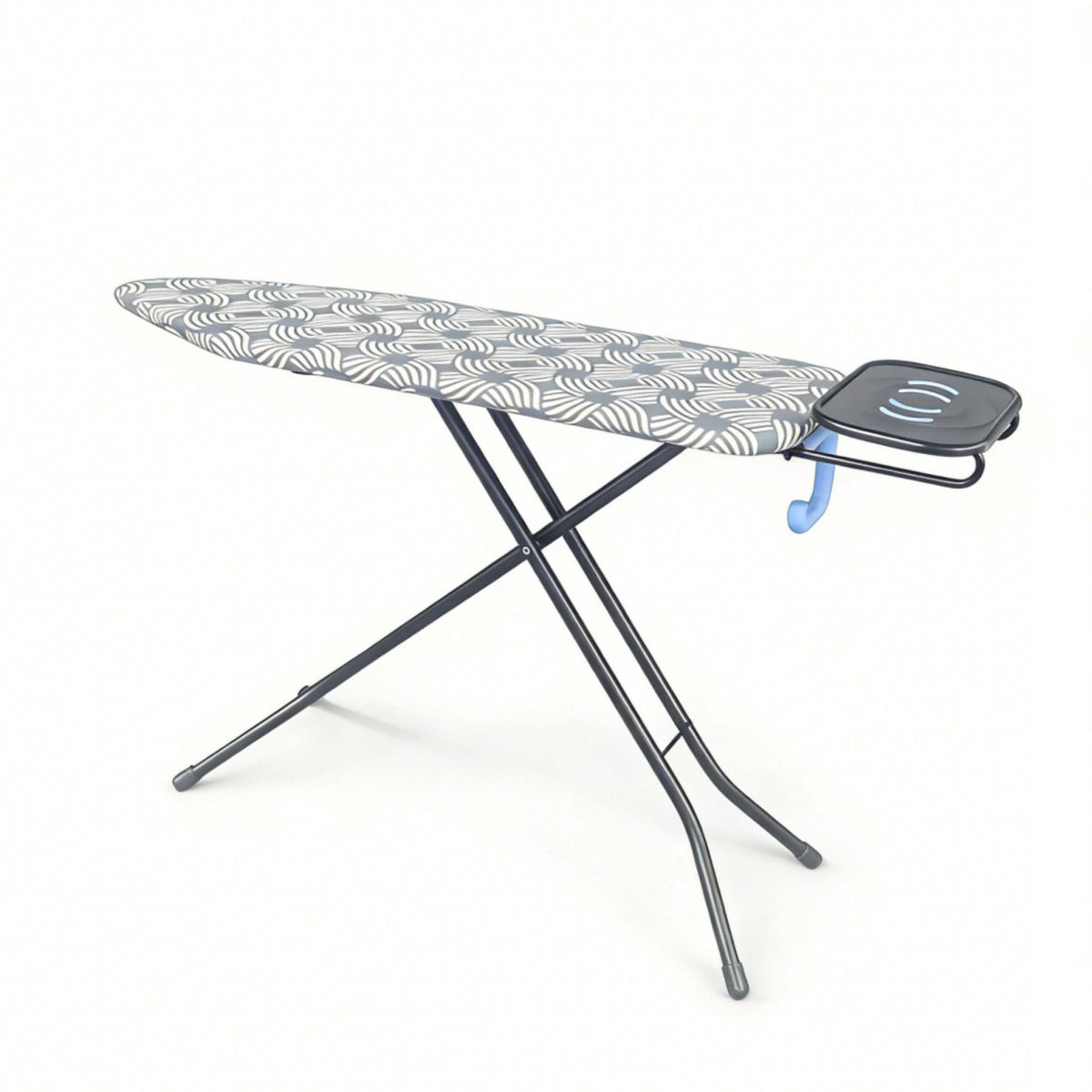 Height-Adjustable Ironing Board, 122x38 cm, Iron Rest