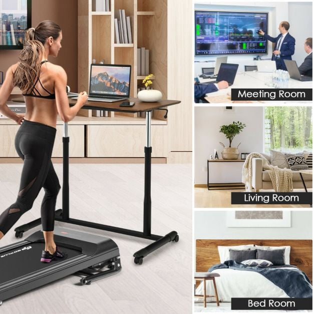 Height Adjustable Laptop Desk With Wheels, 70–106 cm