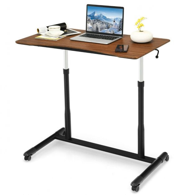 Height Adjustable Laptop Desk With Wheels, 70–106 cm