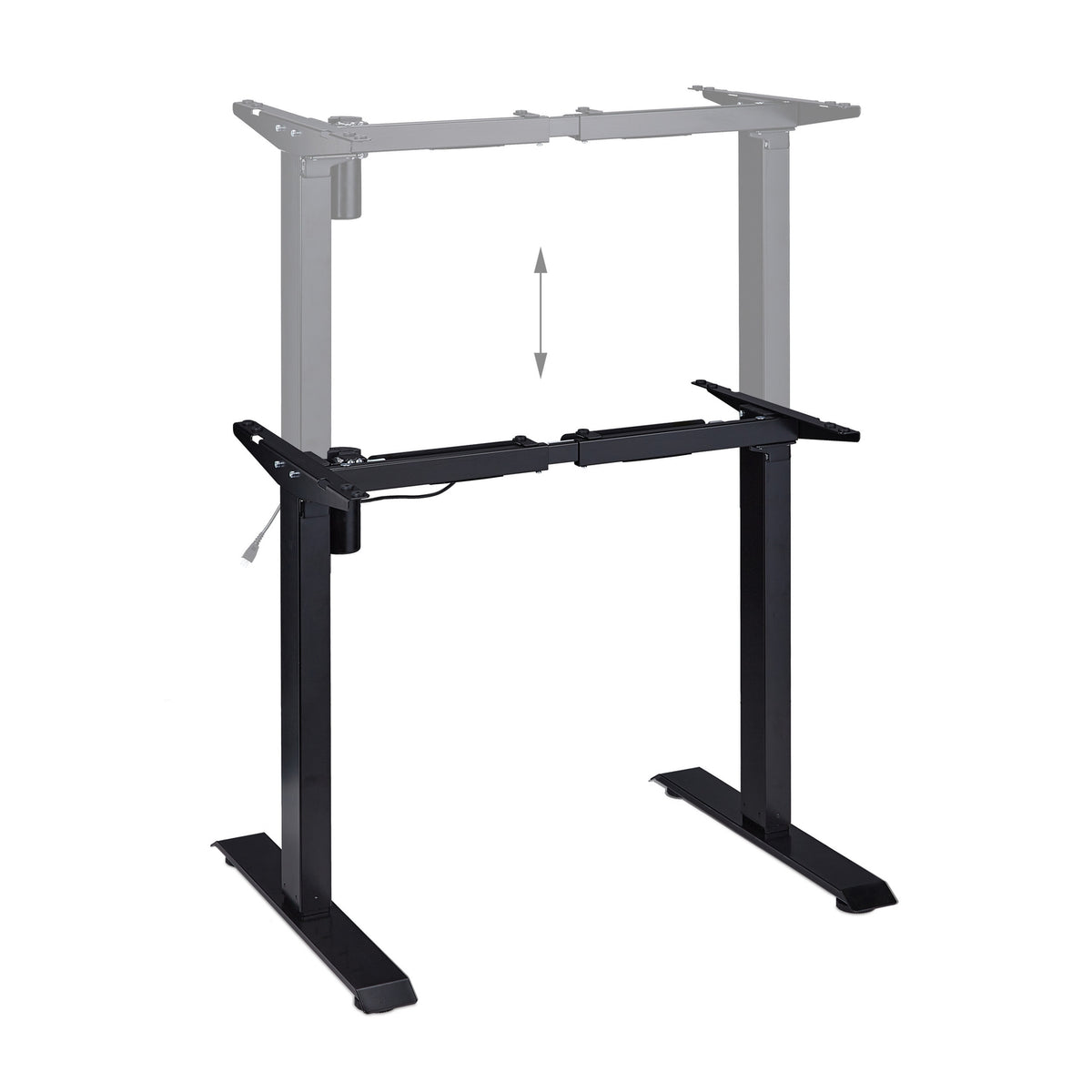 Height adjustable table frame
