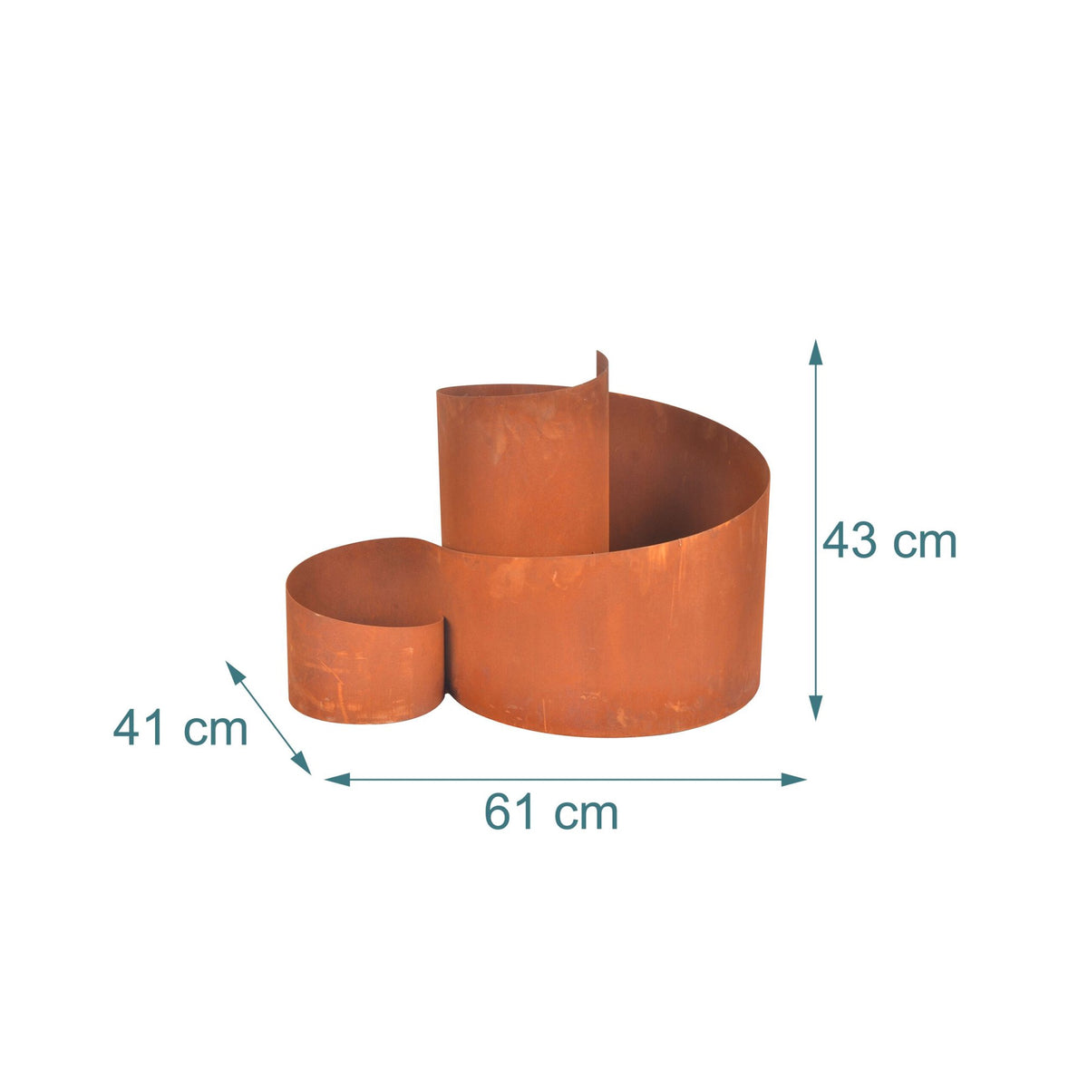 Herb Pyramid Garden Planter, Steel, Rust Finish