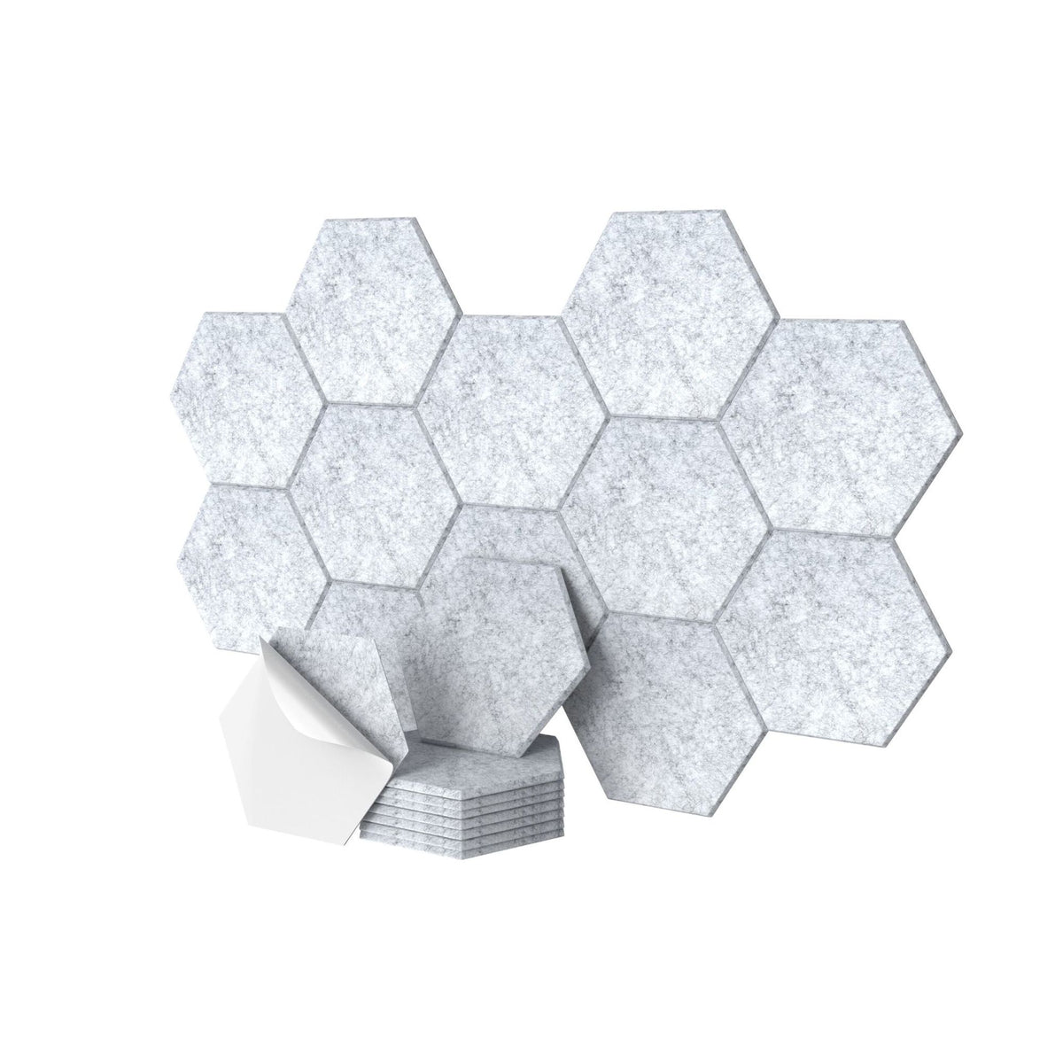 Hexagon Acoustic Panels, Self-Adhesive, Noise Reduction