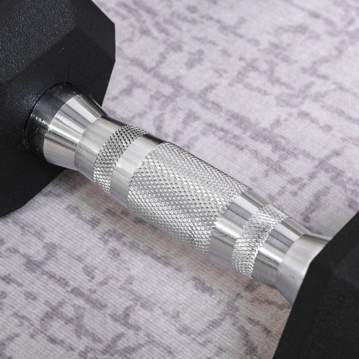 Hexagon Dumbbells Set Of 2 Cast Iron Dumbbells Handle Knurled Dumbbell Set Weights Metal Rubber Black 2 X 4 Kg