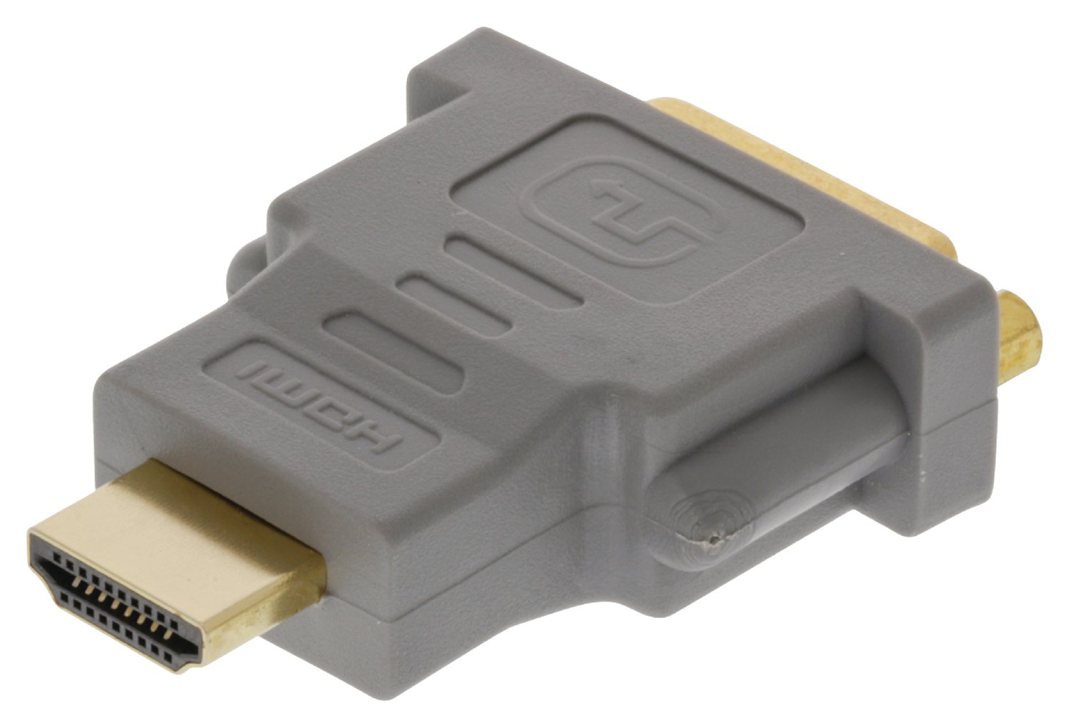High Speed HDMI Adapter HDMI Connector - DVI-D 24+1p female Grey