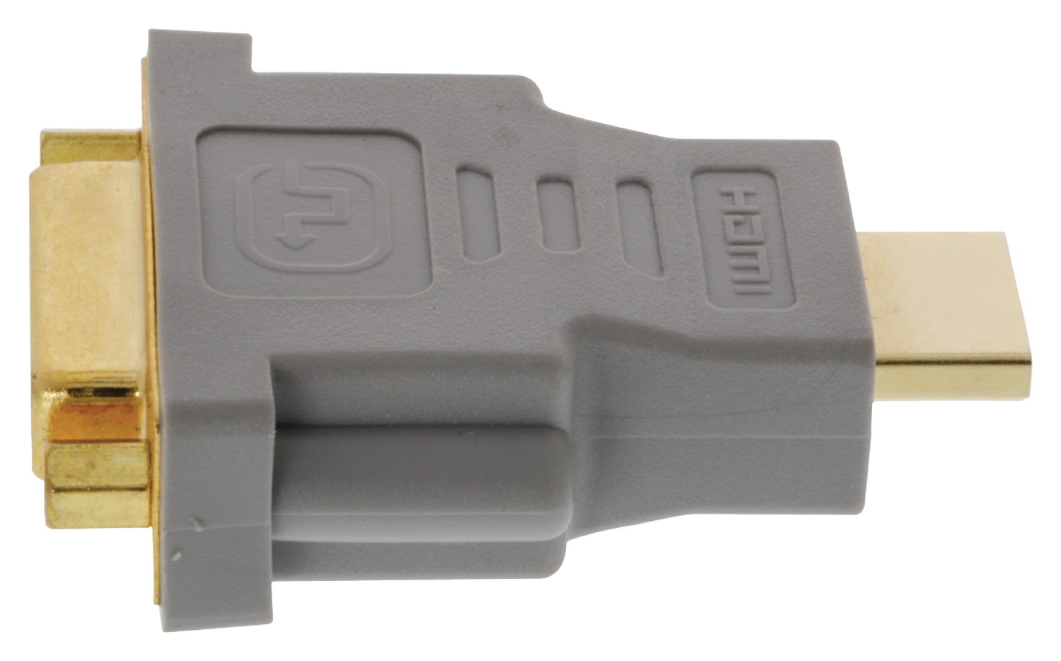 High Speed HDMI Adapter HDMI Connector - DVI-D 24+1p female Grey