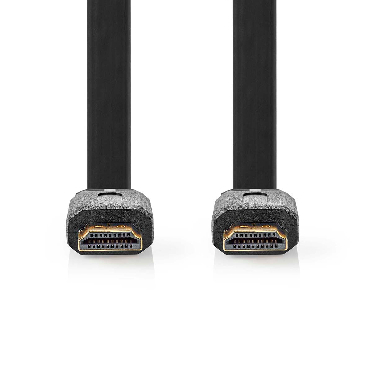 High Speed HDMI™ Cable with Ethernet | HDMI™ Connector | HDMI™ Connector | 4K@30Hz | 10.2 Gbps | 2.00 m | Flat | PVC | Black | Label