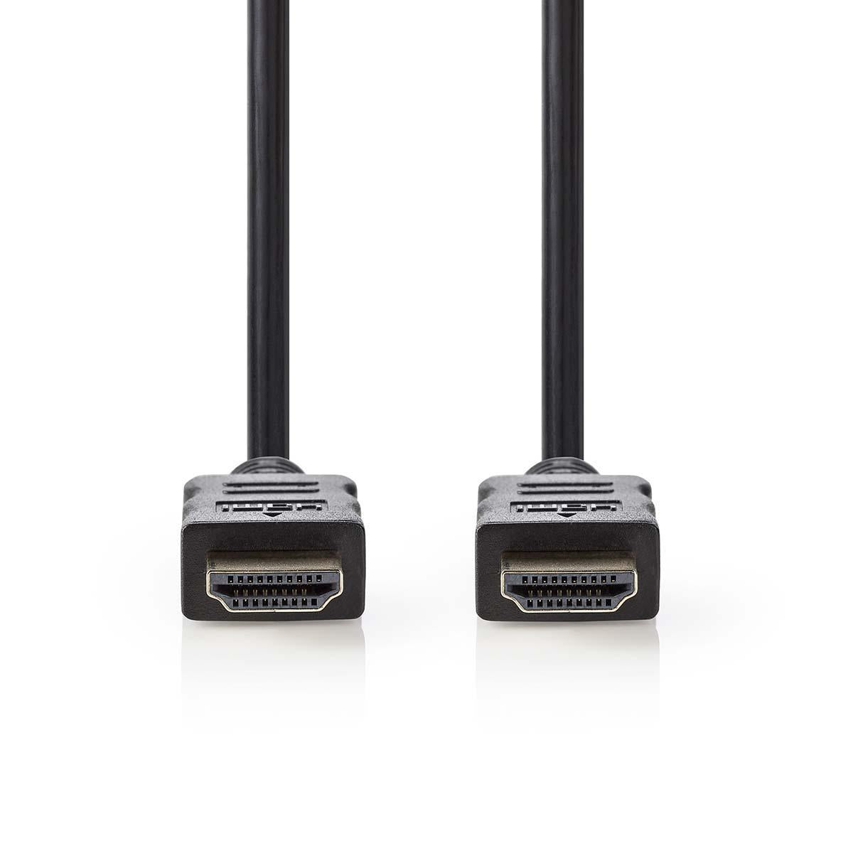 High Speed HDMI™ Cable with Ethernet | HDMI™ Connector | HDMI™ Connector | 4K@30Hz | 18 Gbps | 40.0 m | Round | PVC | Black | Tag