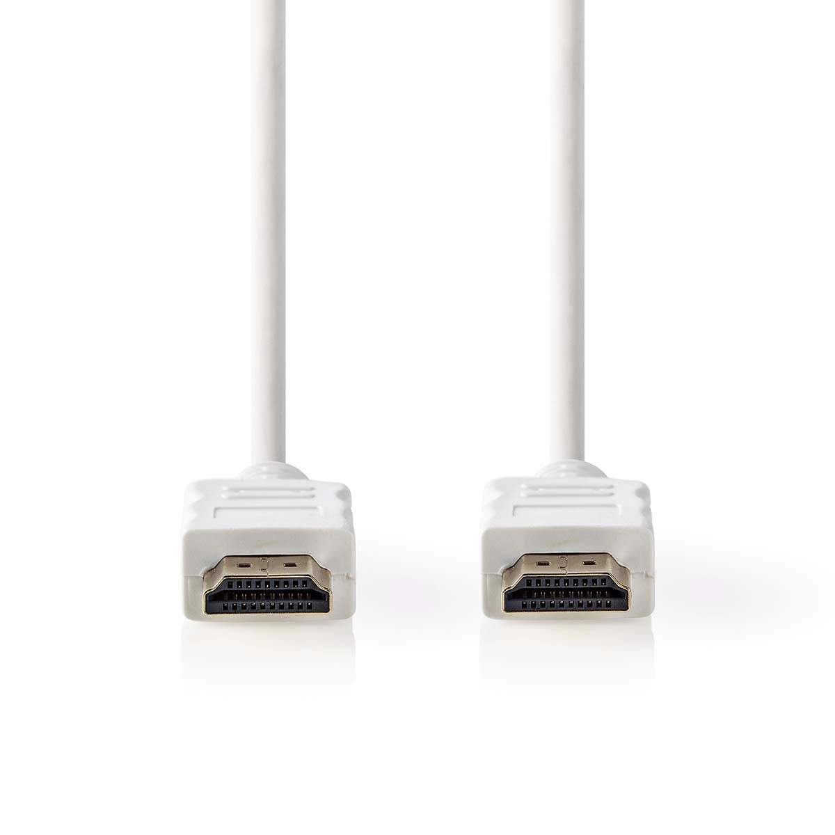High Speed HDMI™ Cable with Ethernet | HDMI™ Connector | HDMI™ Connector | 4K@60Hz | ARC | 18 Gbps | 2.00 m | Round | PVC | White | Label