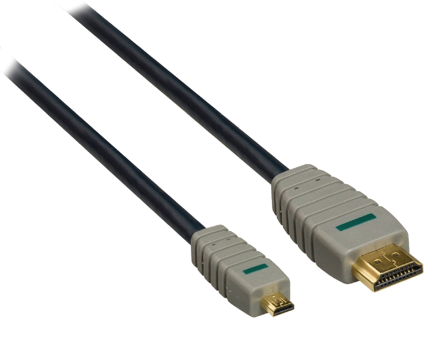 High Speed HDMI Cable with Ethernet HDMI Connector - HDMI Micro Male 2.00 m Blue