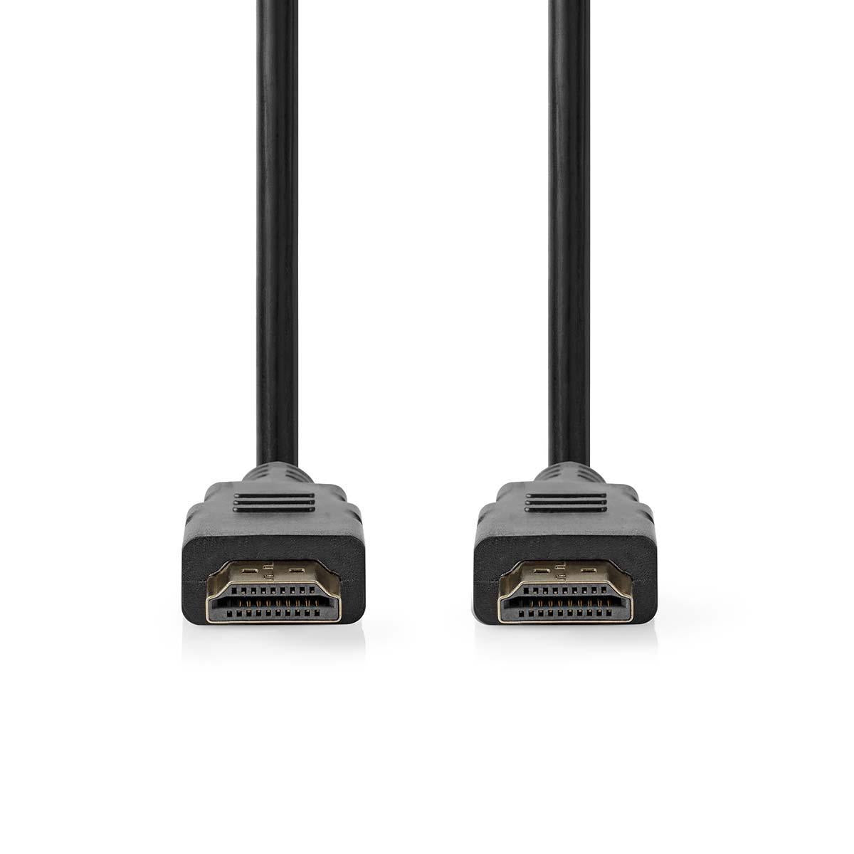 High Speed HDMI ™ cable with Ethernet | HDMI™ Connector | HDMI™ Connector | 1080p@60Hz | 10.2 Gbps | 1.00 m | Round | PVC | Black | Tag