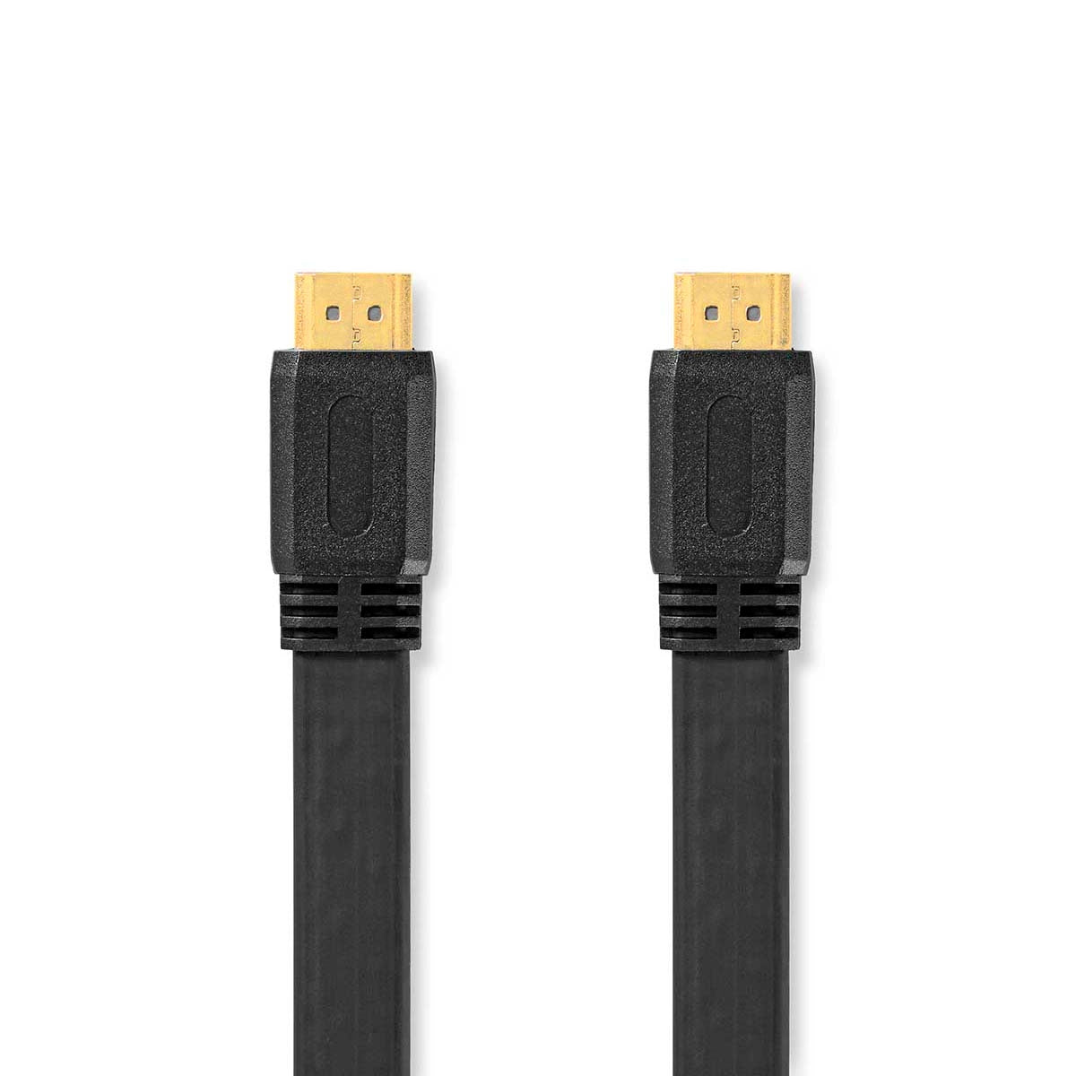 High Speed HDMI ™ cable with Ethernet | HDMI™ Connector | HDMI™ Connector | 4K@30Hz | 10.2 Gbps | 1.50 m | Flat | PVC | Black | Plastic bag