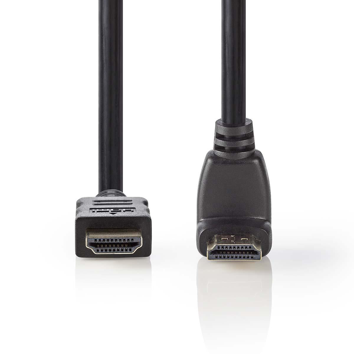 High Speed HDMI ™ cable with Ethernet | HDMI™ Connector | HDMI™ Connector | 4K@30Hz | 10.2 Gbps | 1.50 m | Round | PVC | Black | Envelope