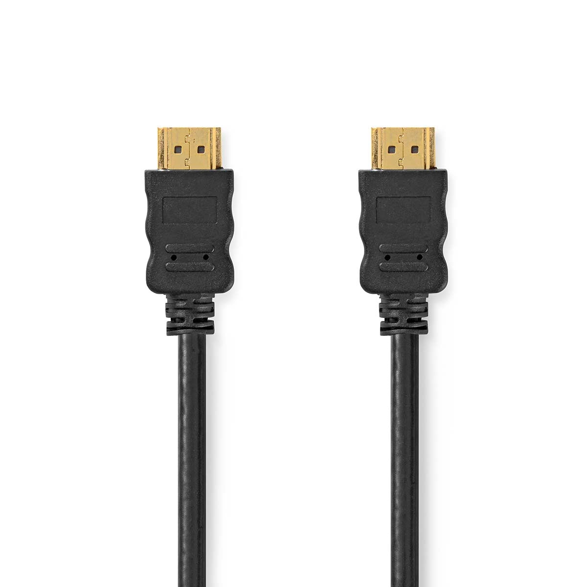 High Speed HDMI ™ cable with Ethernet | HDMI™ Connector | HDMI™ Connector | 4K@30Hz | ARC | 10.2 Gbps | 0.50 m | Round | PVC | Black | Envelope
