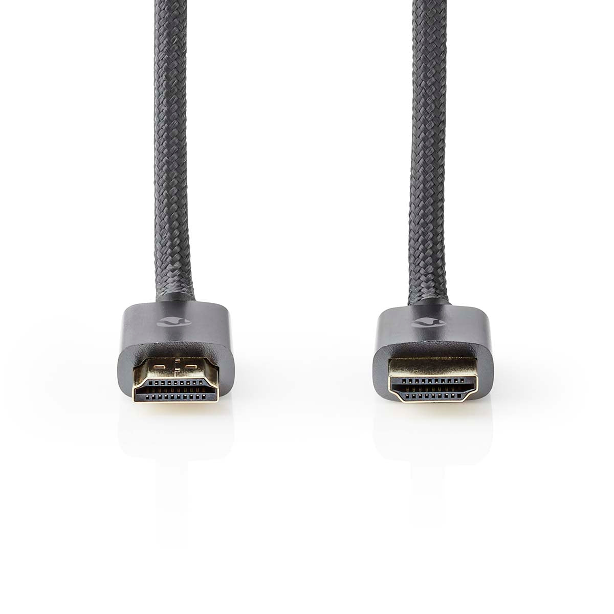 High Speed HDMI ™ cable with Ethernet | HDMI™ Connector | HDMI™ Connector | 4K@60Hz | ARC | 18 Gbps | 2.00 m | Round | Cotton | Gray / Gray With Metal | Carton with covered window