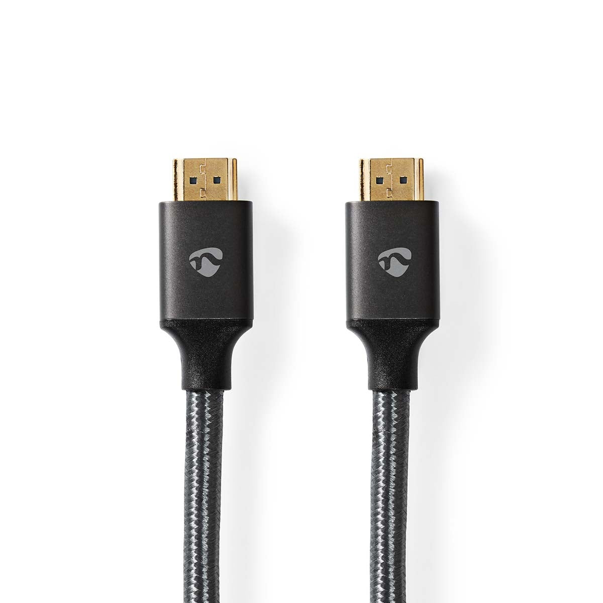 High Speed HDMI ™ cable with Ethernet | HDMI™ Connector | HDMI™ Connector | 4K@60Hz | ARC | 18 Gbps | 2.00 m | Round | Cotton | Gray / Gray With Metal | Carton with covered window