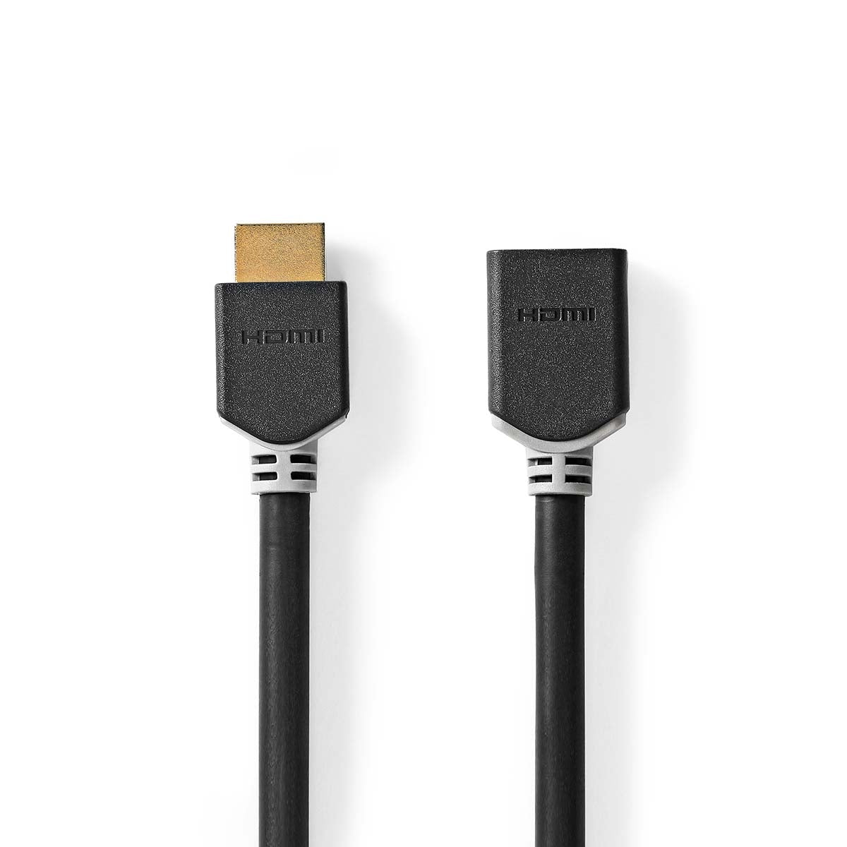 High Speed HDMI ™ cable with Ethernet | HDMI™ Connector | HDMI™ Female | 8K@60Hz | eARC | 48 Gbps | 1.00 m | Round | PVC | Anthracite | Box