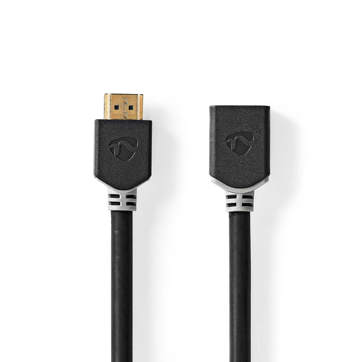 High Speed HDMI ™ cable with Ethernet | HDMI™ Connector | HDMI™ Female | 8K@60Hz | eARC | 48 Gbps | 1.00 m | Round | PVC | Anthracite | Box