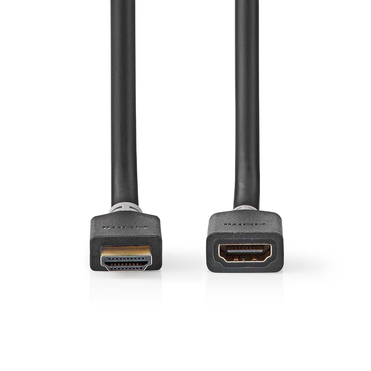 High Speed HDMI ™ cable with Ethernet | HDMI™ Connector | HDMI™ Female | 8K@60Hz | eARC | 48 Gbps | 2.00 m | Round | PVC | Anthracite | Box