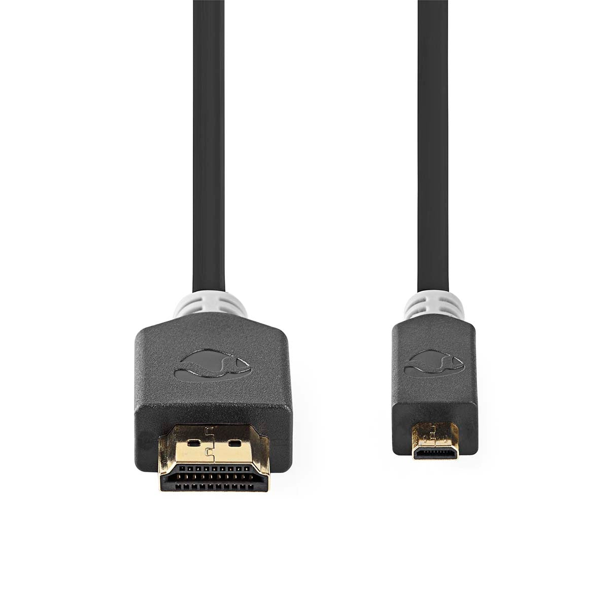 High Speed HDMI ™ cable with Ethernet | HDMI™ Connector | HDMI™ Micro connector | 4K@30Hz | 10.2 Gbps | 2.00 m | Round | PVC | Anthracite | Cardboard box with window