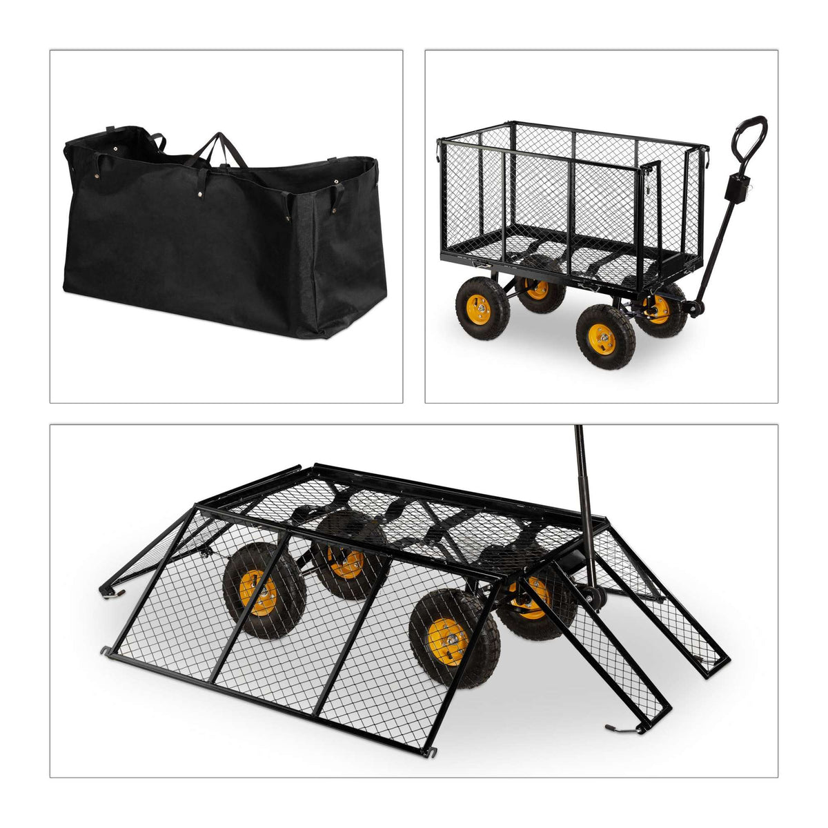 High handcart for the garden