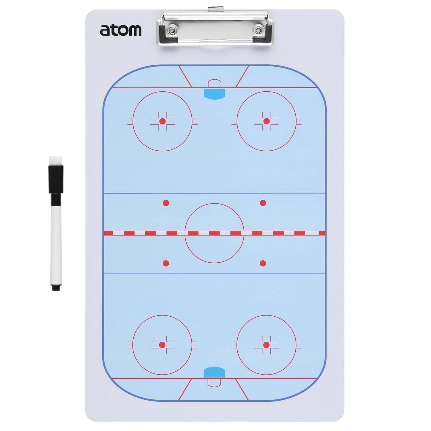 Hockey Tactics Board, Double-Sided, Includes Marker